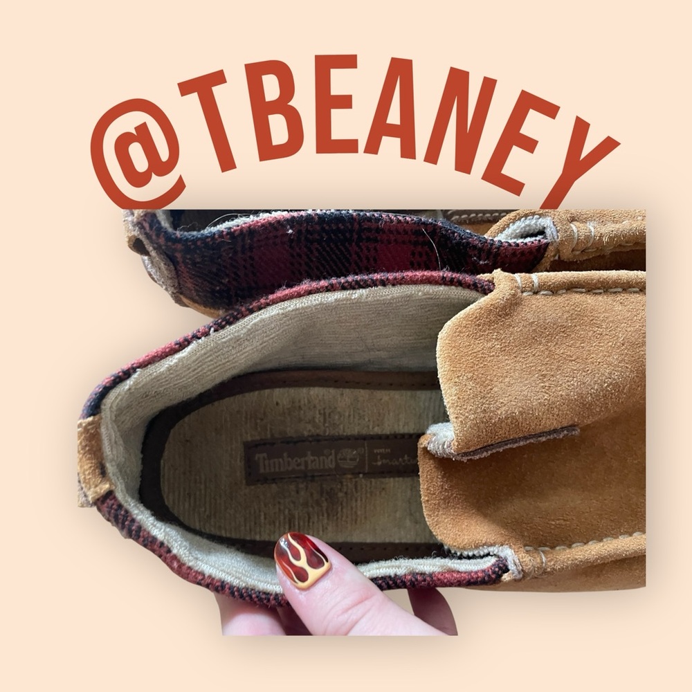 Timberland x Smartwool Tan Suede Slip-On Loafers - Picture 2 of 4